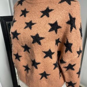 Vestique Black Star Sweater - Tan